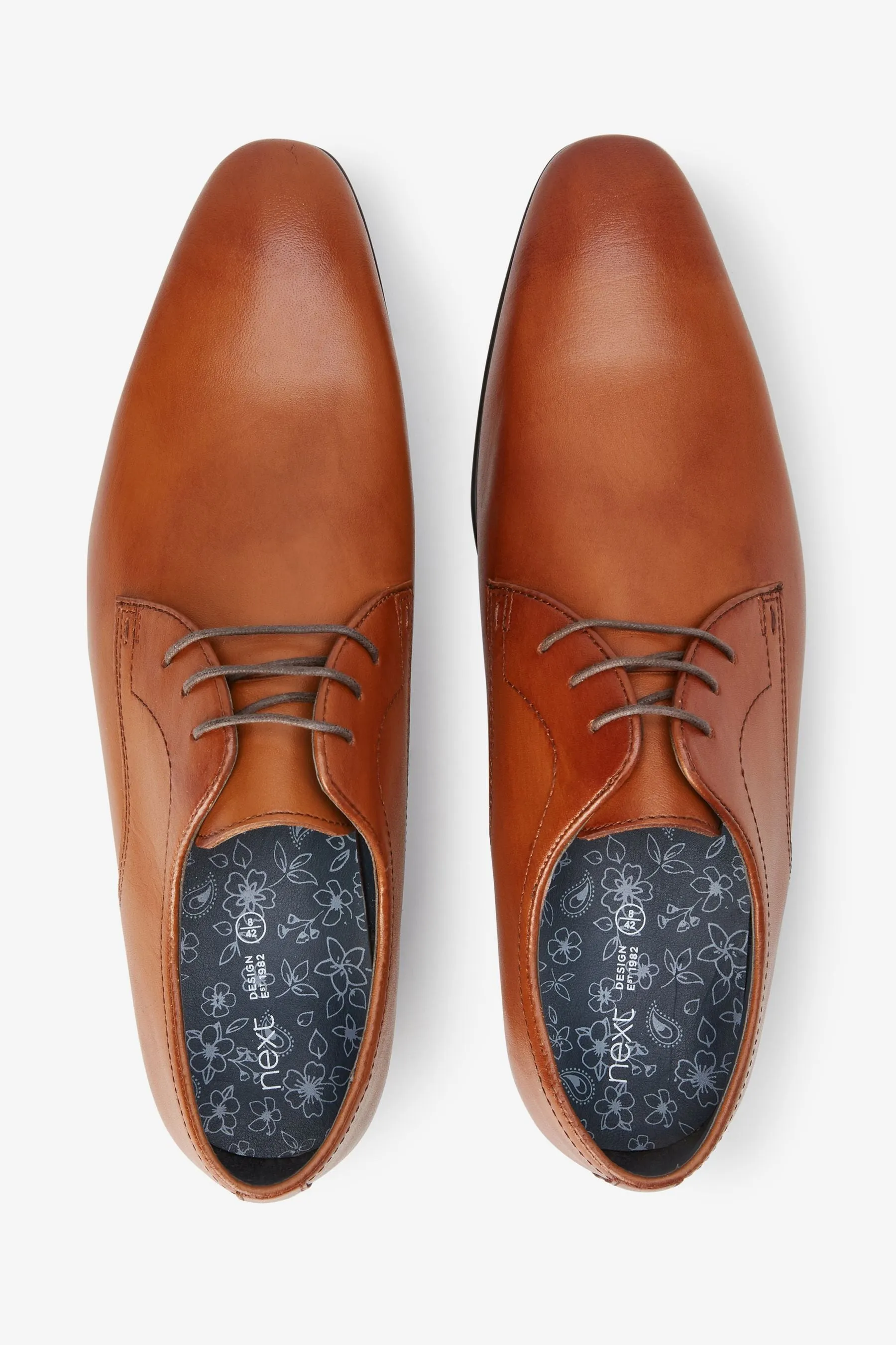 Scarpe Derby in pelle tinta unita     